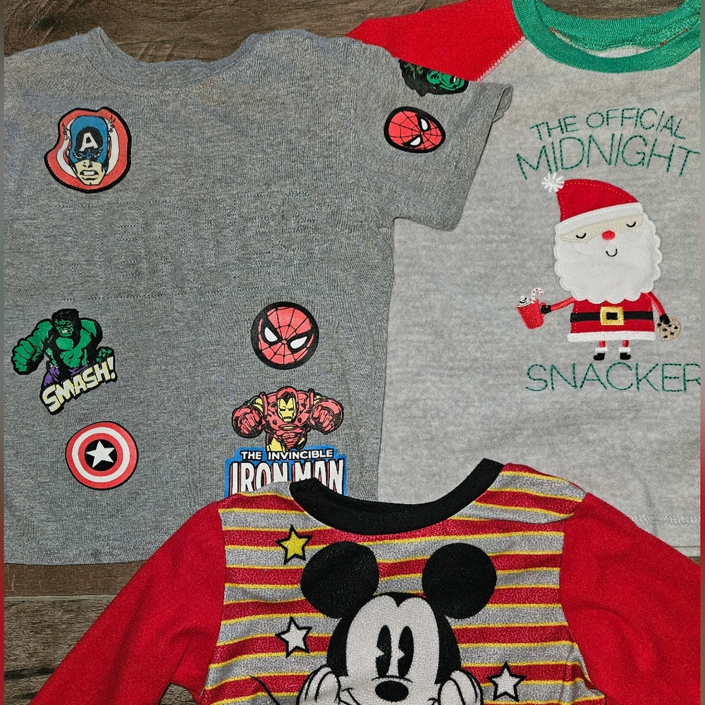 Marvel Gray and Red Kids Shirts